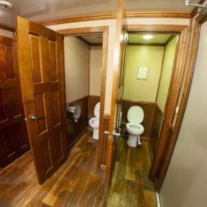 interior of embassy 20 portable restroom