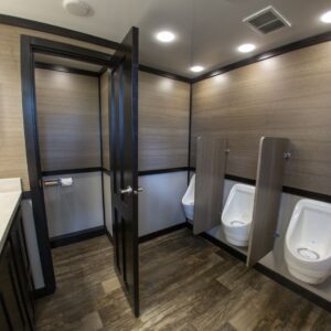 interior of embassy 20 portable restroom