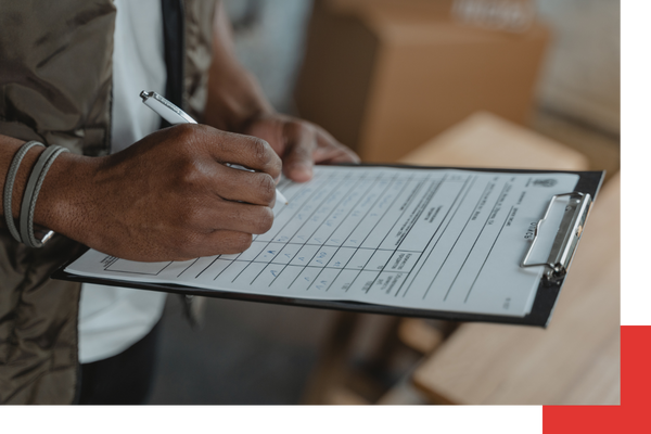 A cleaning checklist.