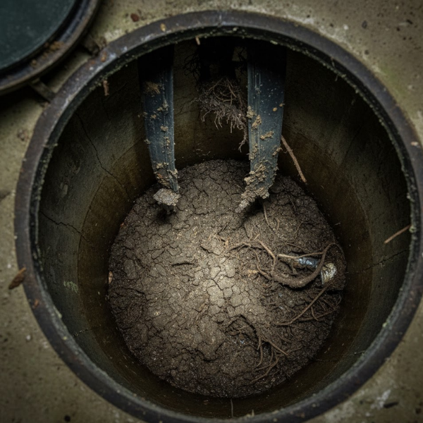 sediment buildup
