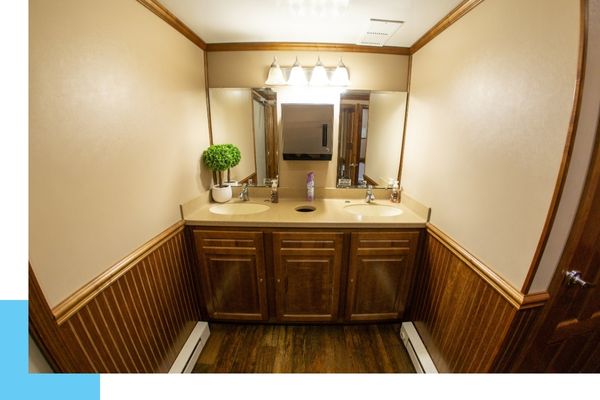 portable restroom counter