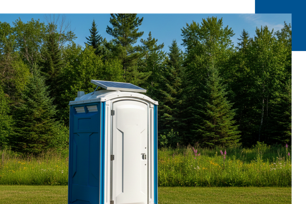 Blank portable restroom