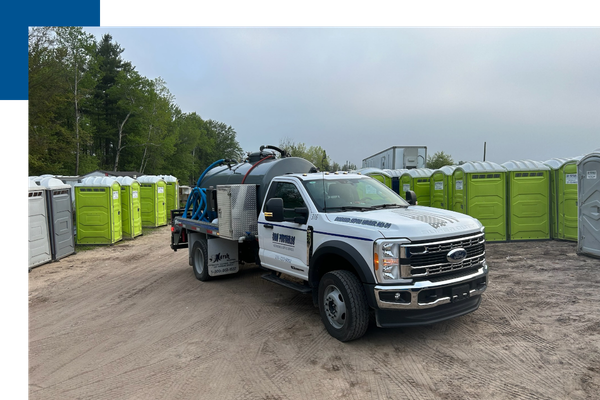 C&W portables surrounding branded truck