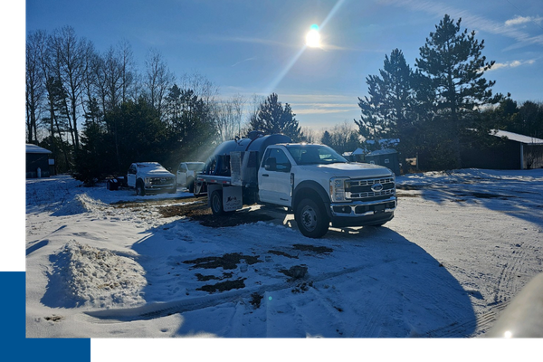 C&W Portable truck in the snow