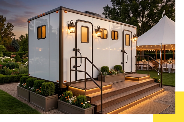 luxury trailer restroom rental