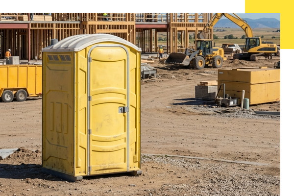 porta potty at a construction site